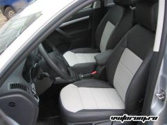 Leather Look Black - Monza Silver