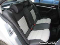 Leather Look Black - Monza Silver