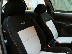 Autotextil Black+RS Design Silver+Logo Octavia RS