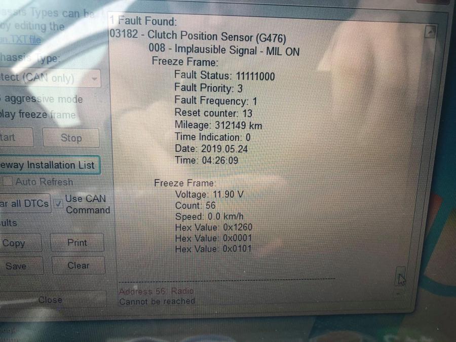 Problema Clutch Position Sensor Passat B6 vwForum.ro