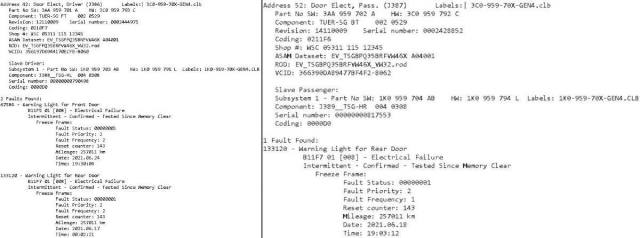 01334 - Door Control Module; Rear Right (J389) 014 - Defective - Page 3 ...